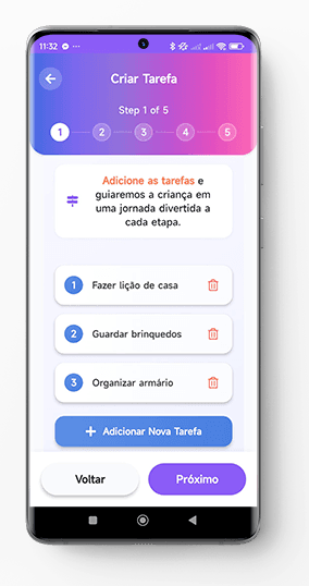 Crie rotinas personalizadas que eduquem e incentivem.