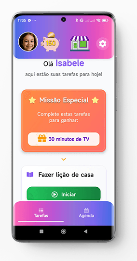 Missões especiais que transformam tarefas em diversão.
